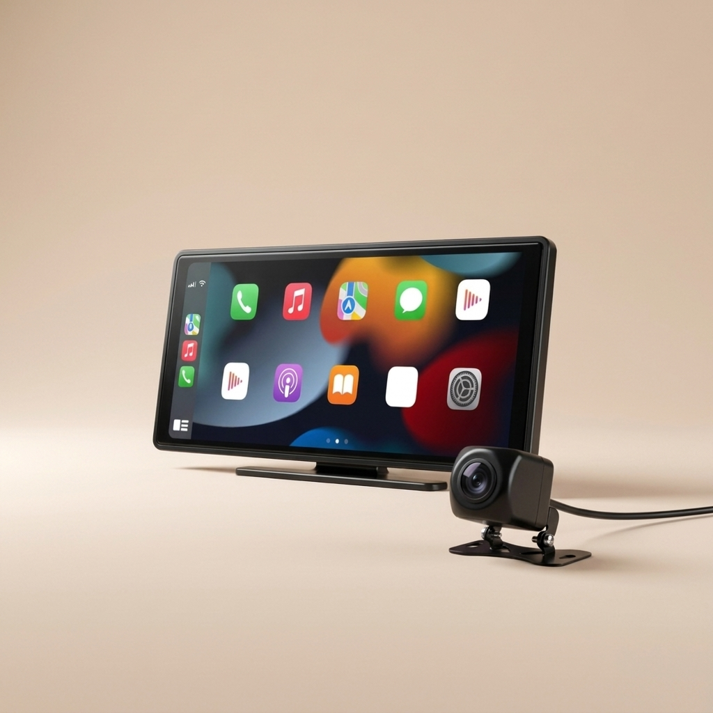 Écran Connect AutoFlow avec caméra de recul HD et son câble
